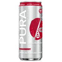 Pura Sparkling Soda - Cranberry